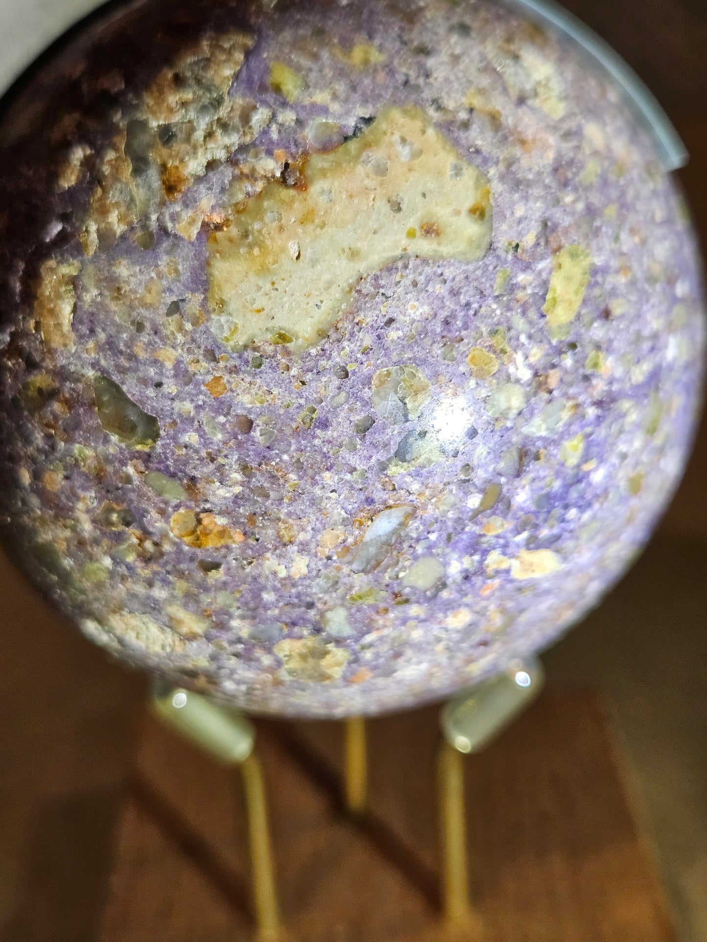 Lepidolite -Pink Tourmaline Sphere