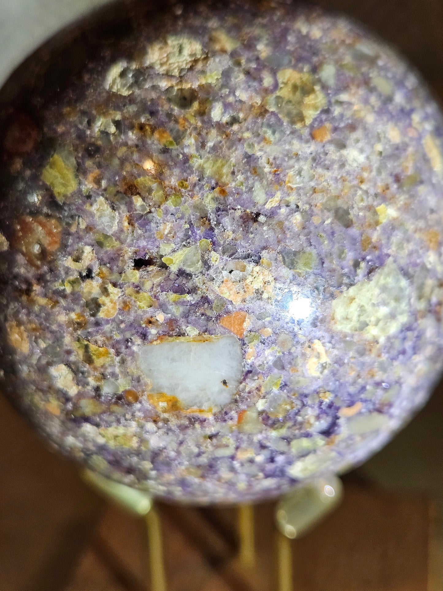 Lepidolite -Pink Tourmaline Sphere