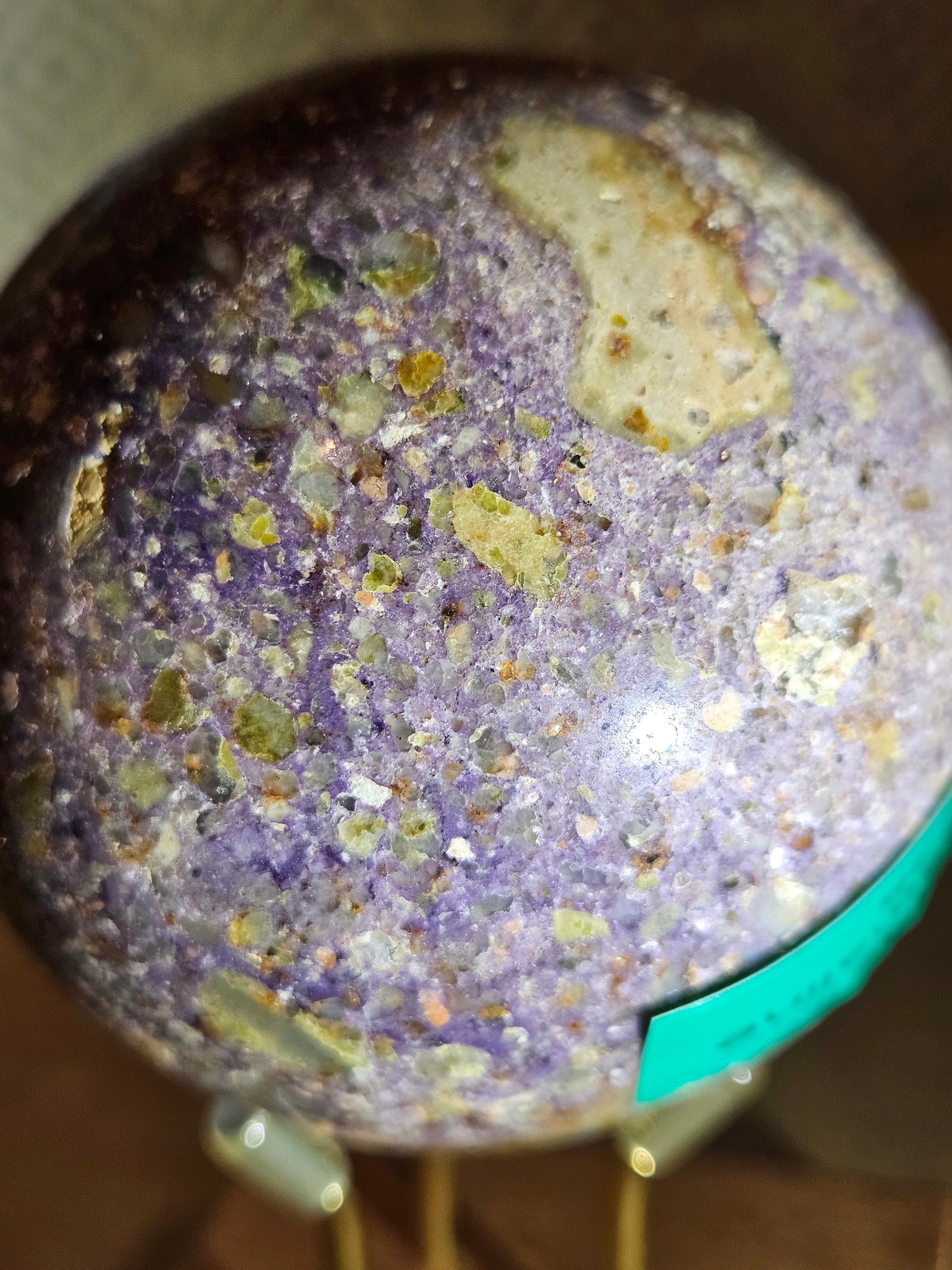 Lepidolite -Pink Tourmaline Sphere