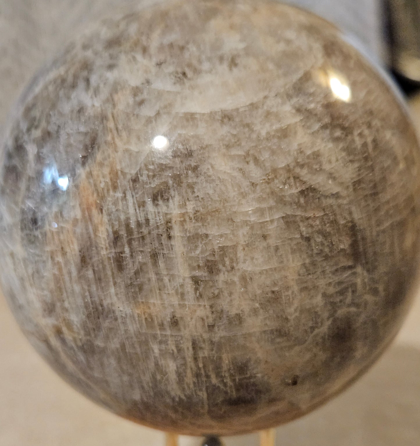 Moonstone Crystal Sphere