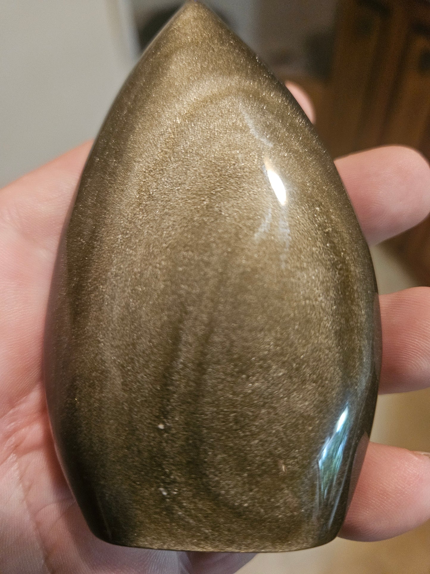 Gold Sheen Obsidian Flame/FF/Teardrop