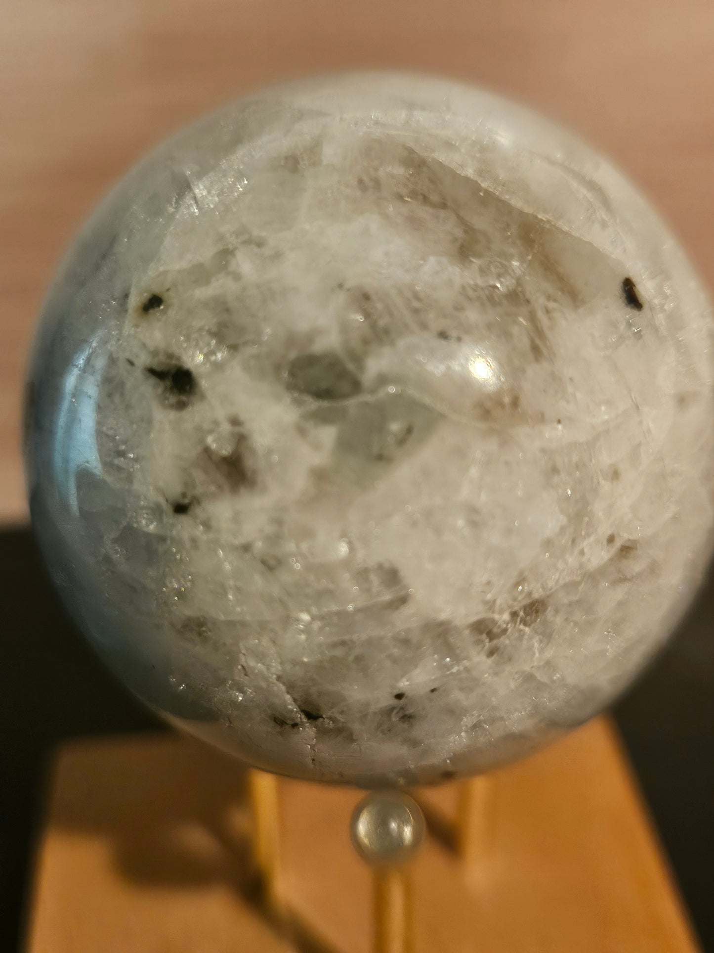 Rainbow Moonstone Sphere 1