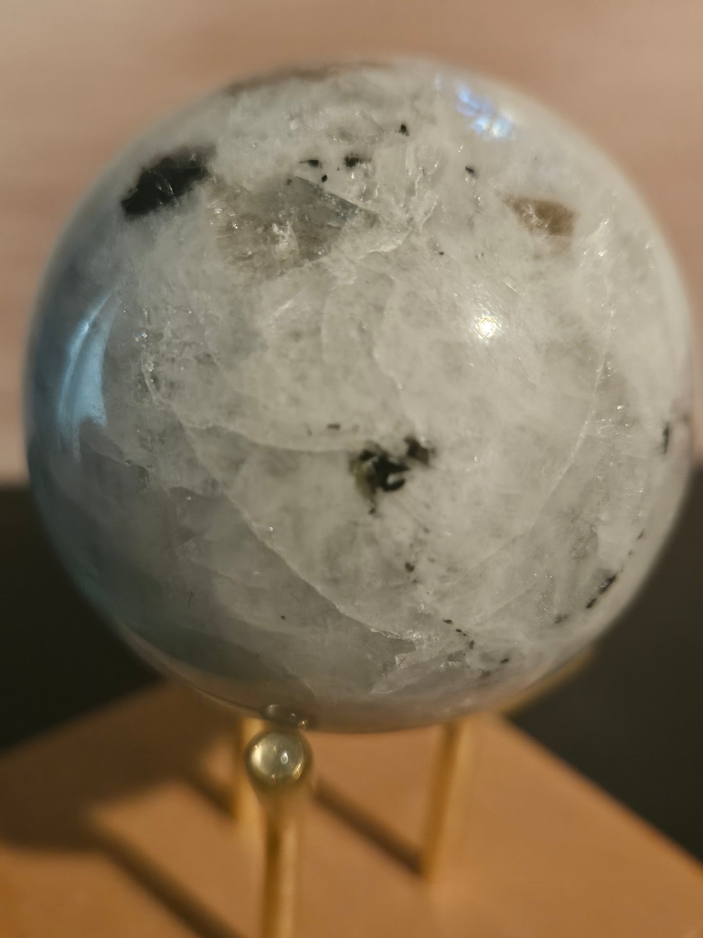 Rainbow Moonstone Sphere 1