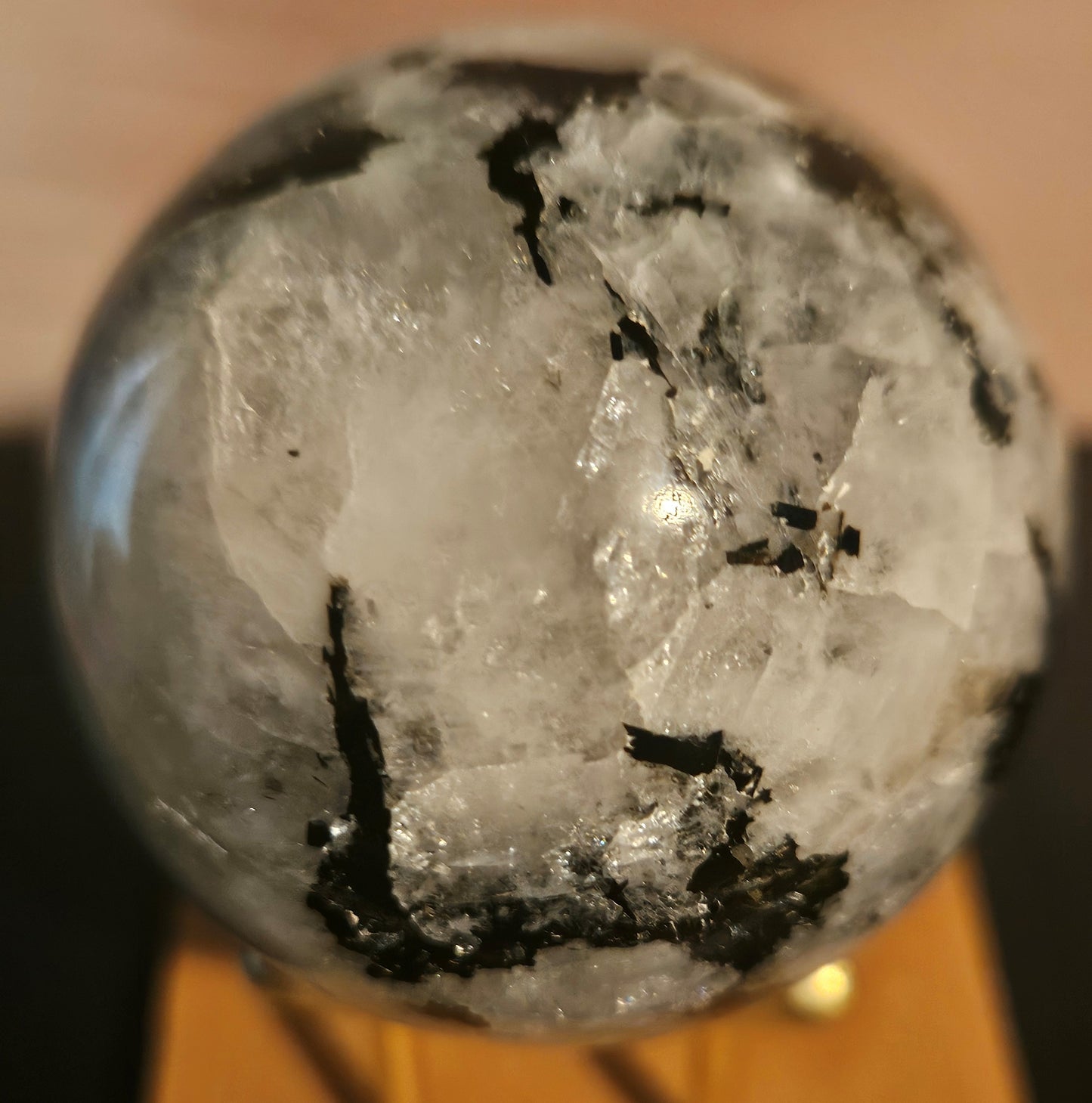 Rainbow Moonstone Sphere 4