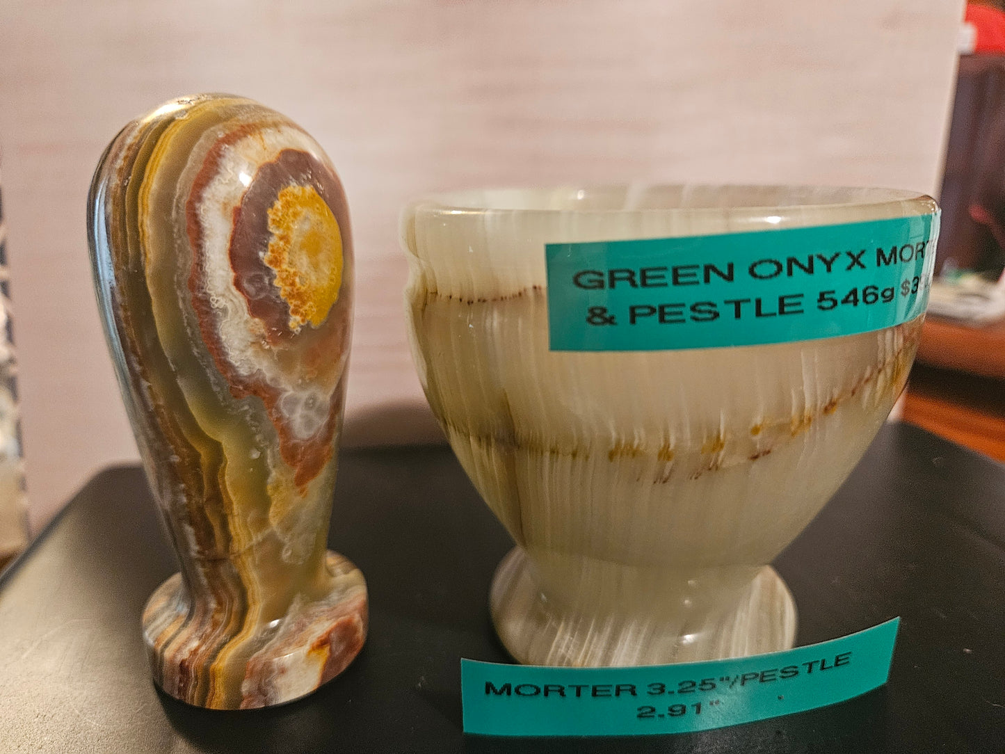 Green Onyx Morter & Pestle #2