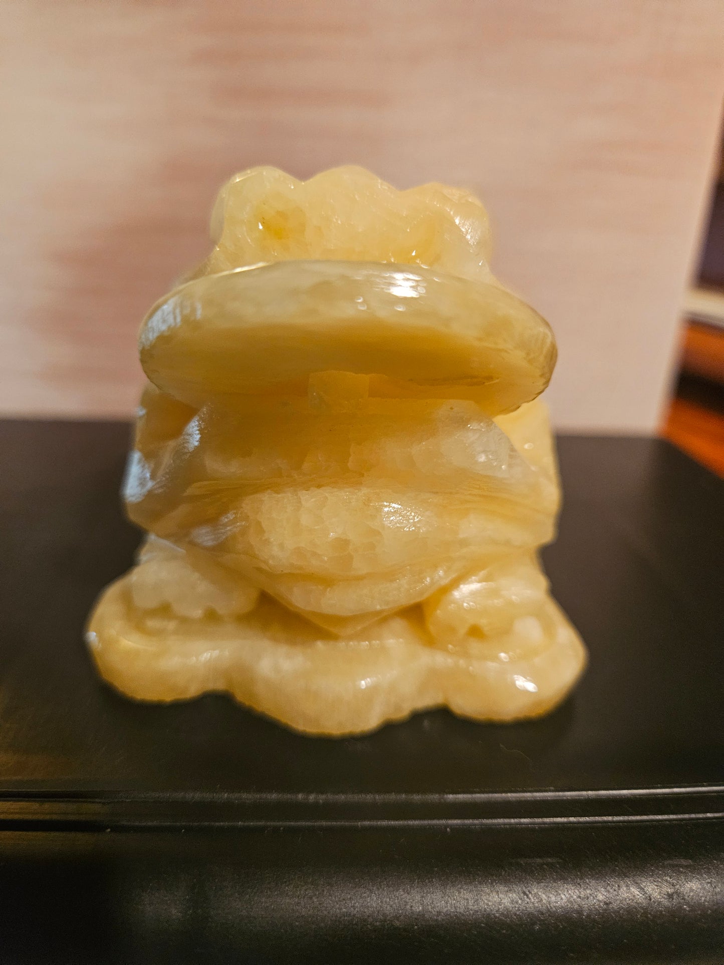 Yellow Calcite Lucky Money Frog (2)