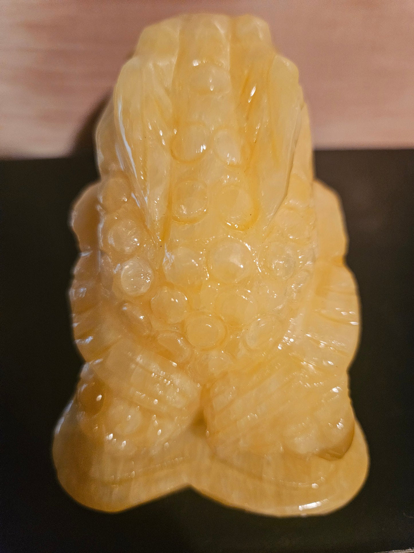 Yellow Calcite Lucky Money Frog (2)