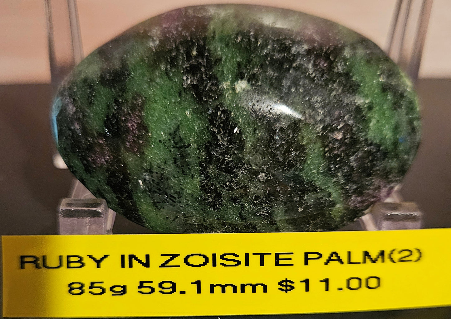 Ruby in Zoisite Palm Stones