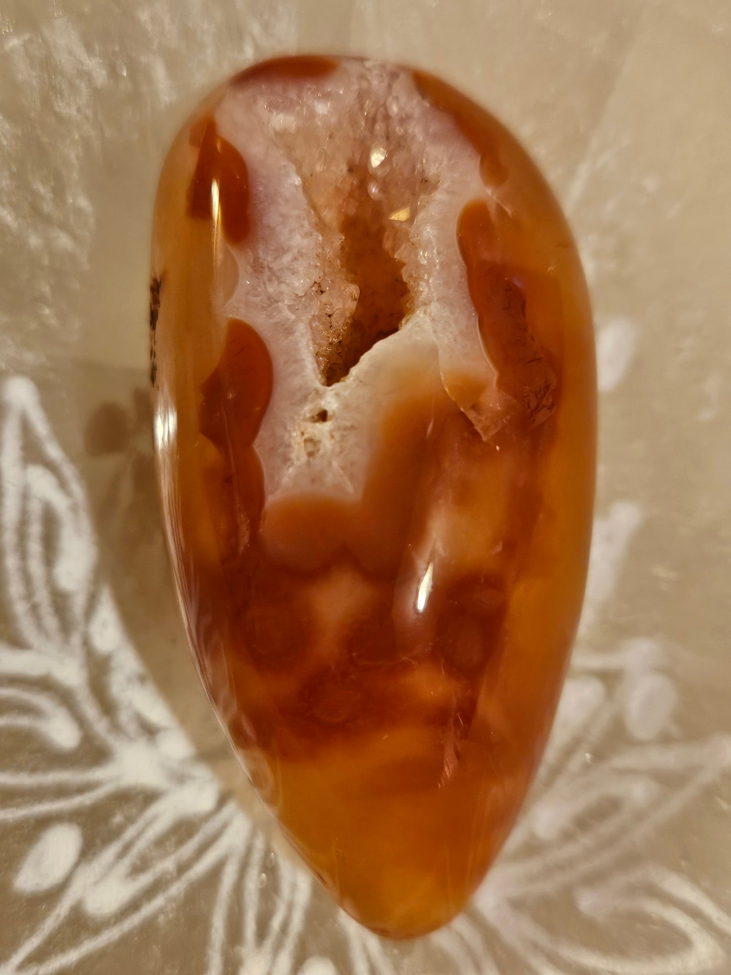 Carnelian Geode Druzy #1