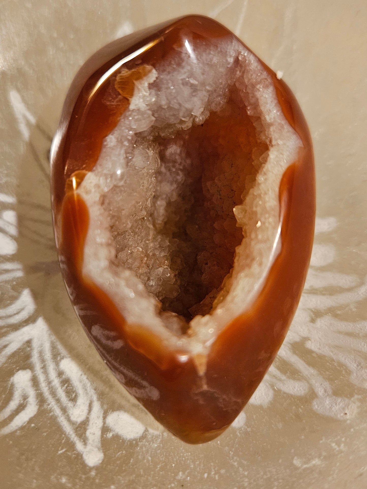 Carnelian Geode Druzy #2