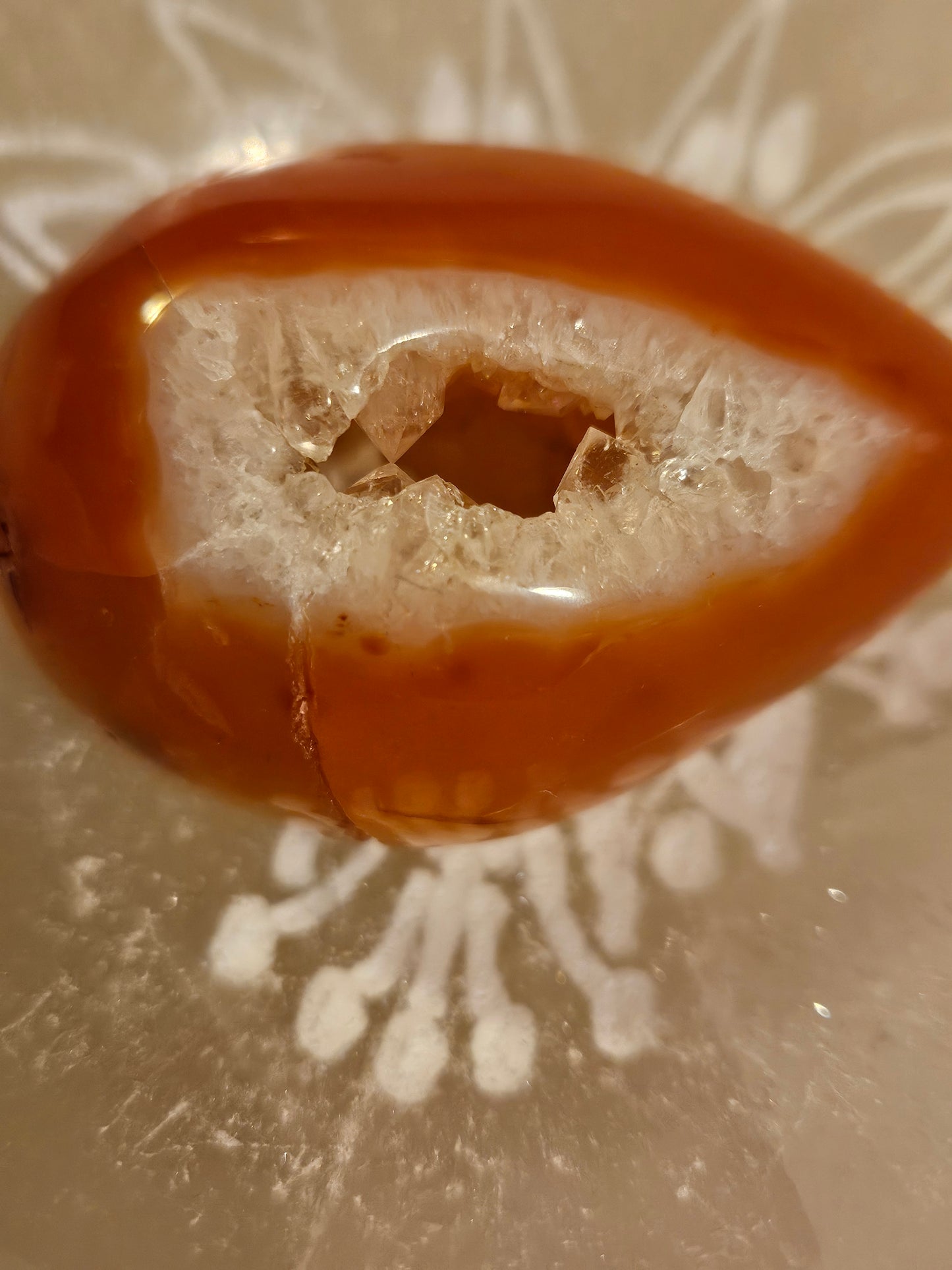 Carnelian Geode Druzy #3