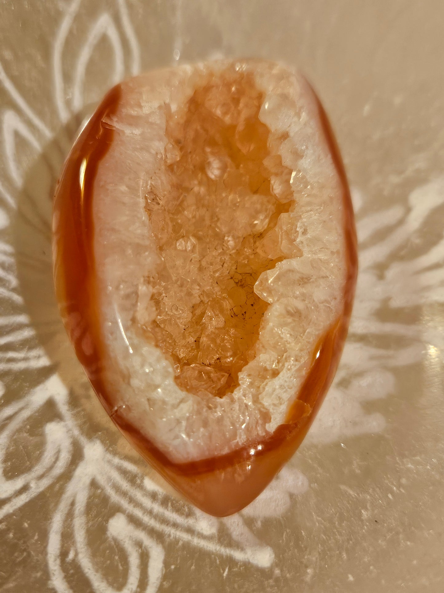 Carnelian Geode Druzy #7