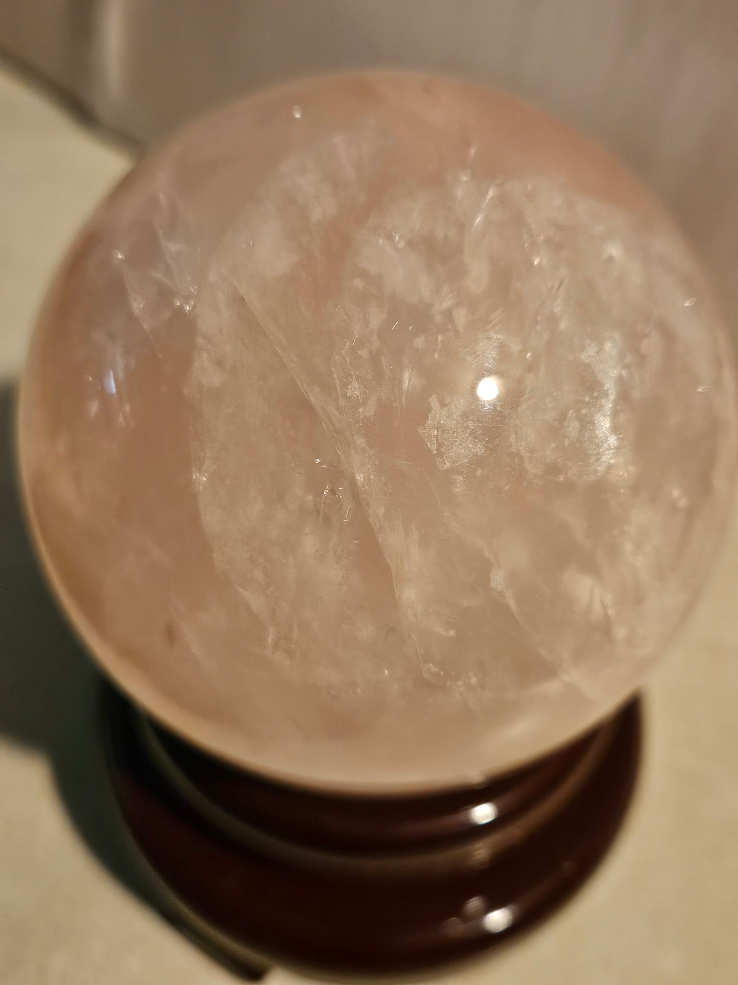 Rose Quartz Crystal Sphere
