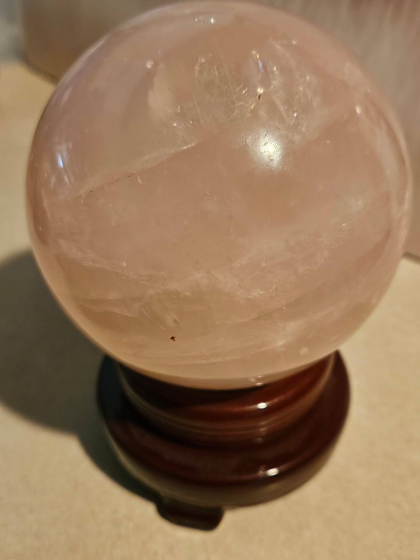 Rose Quartz Crystal Sphere