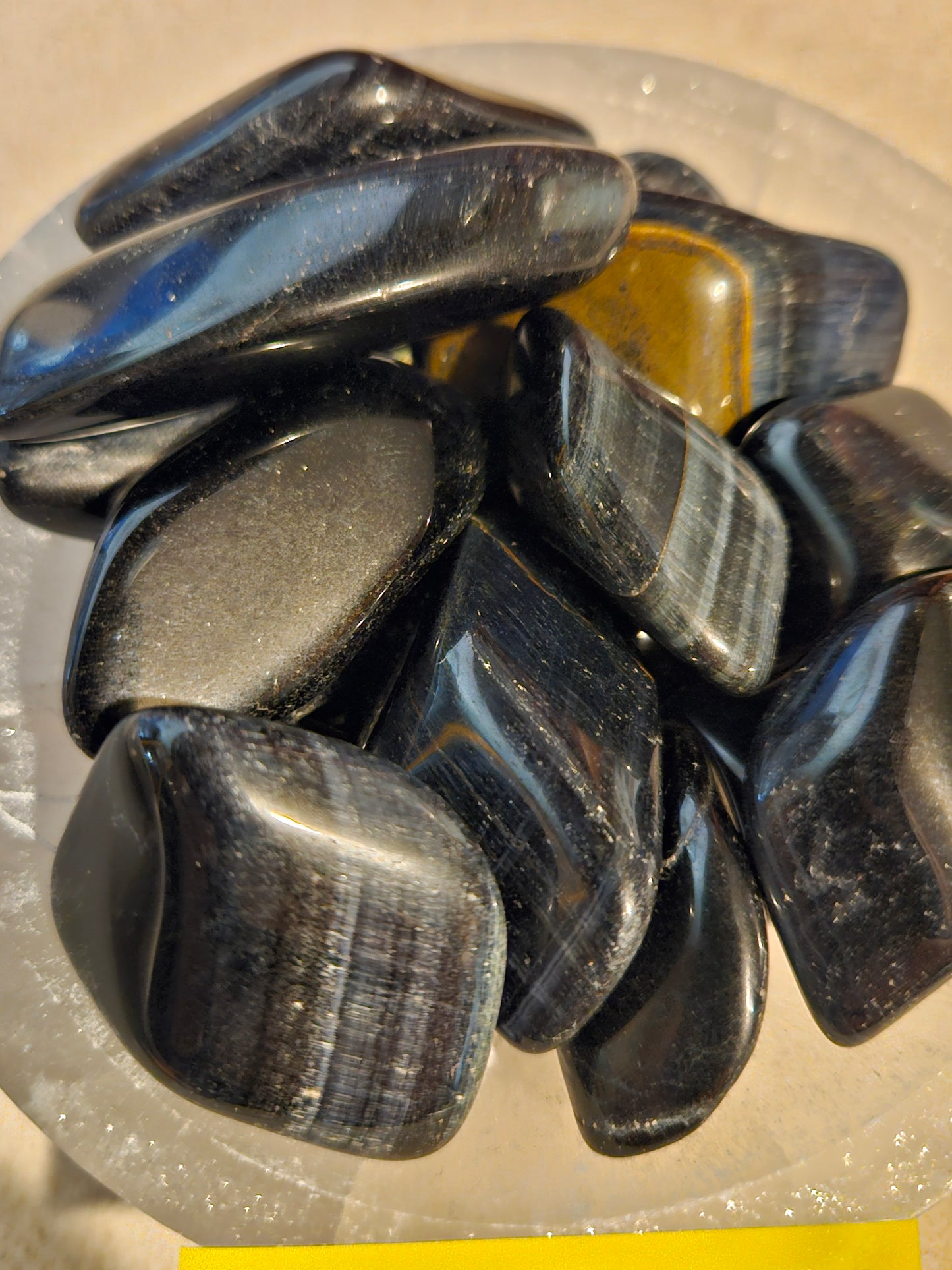 Blue Tiger's Eye Tumble Stone
