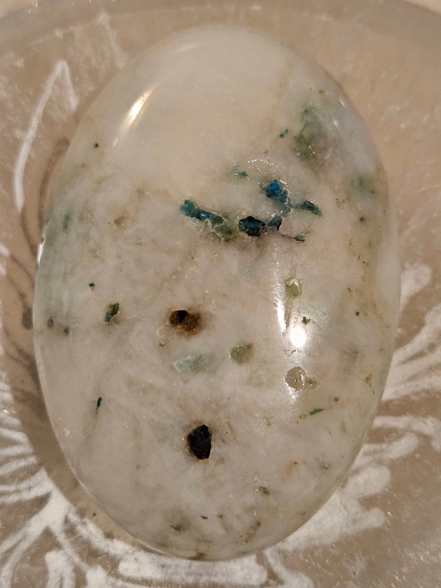 Chrysocolla Palm Stone