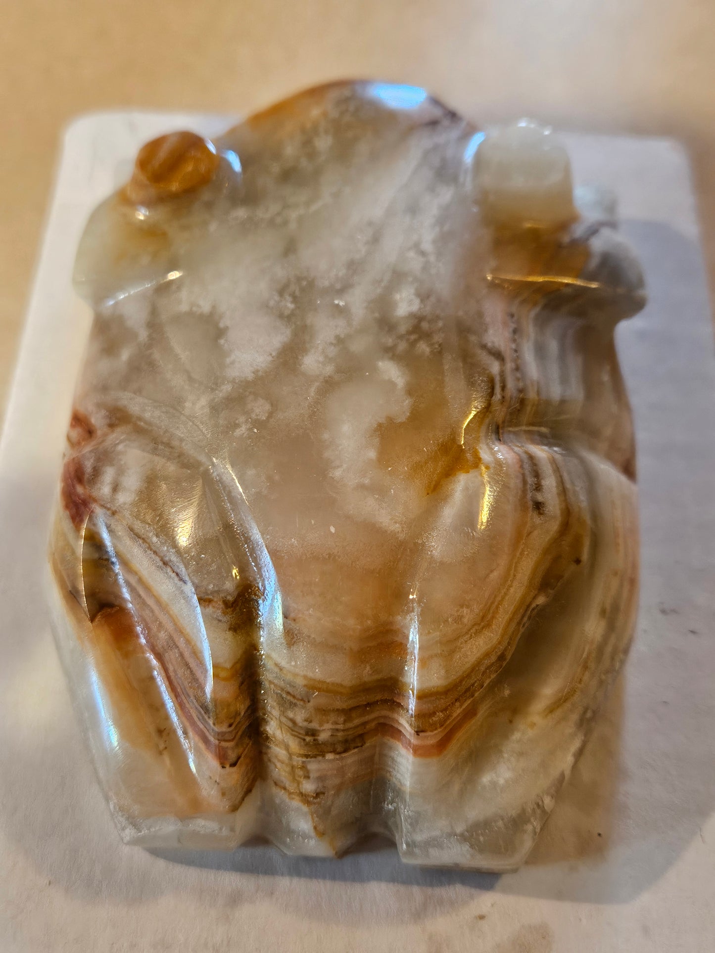 Frog - Green Banded Calcite [Pakistan]