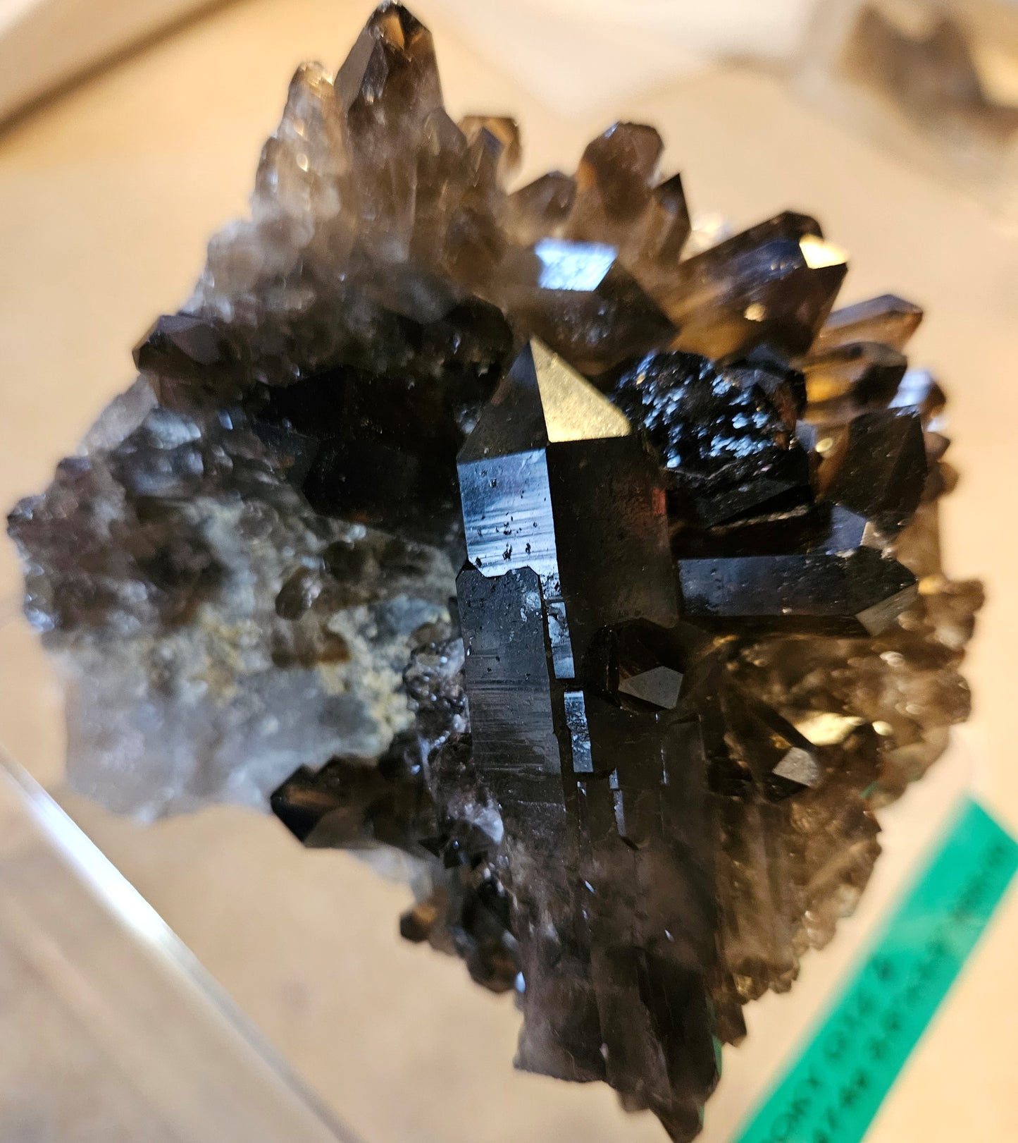 Dark Smoky Quartz Crystal Cluster [Brazil] [2]