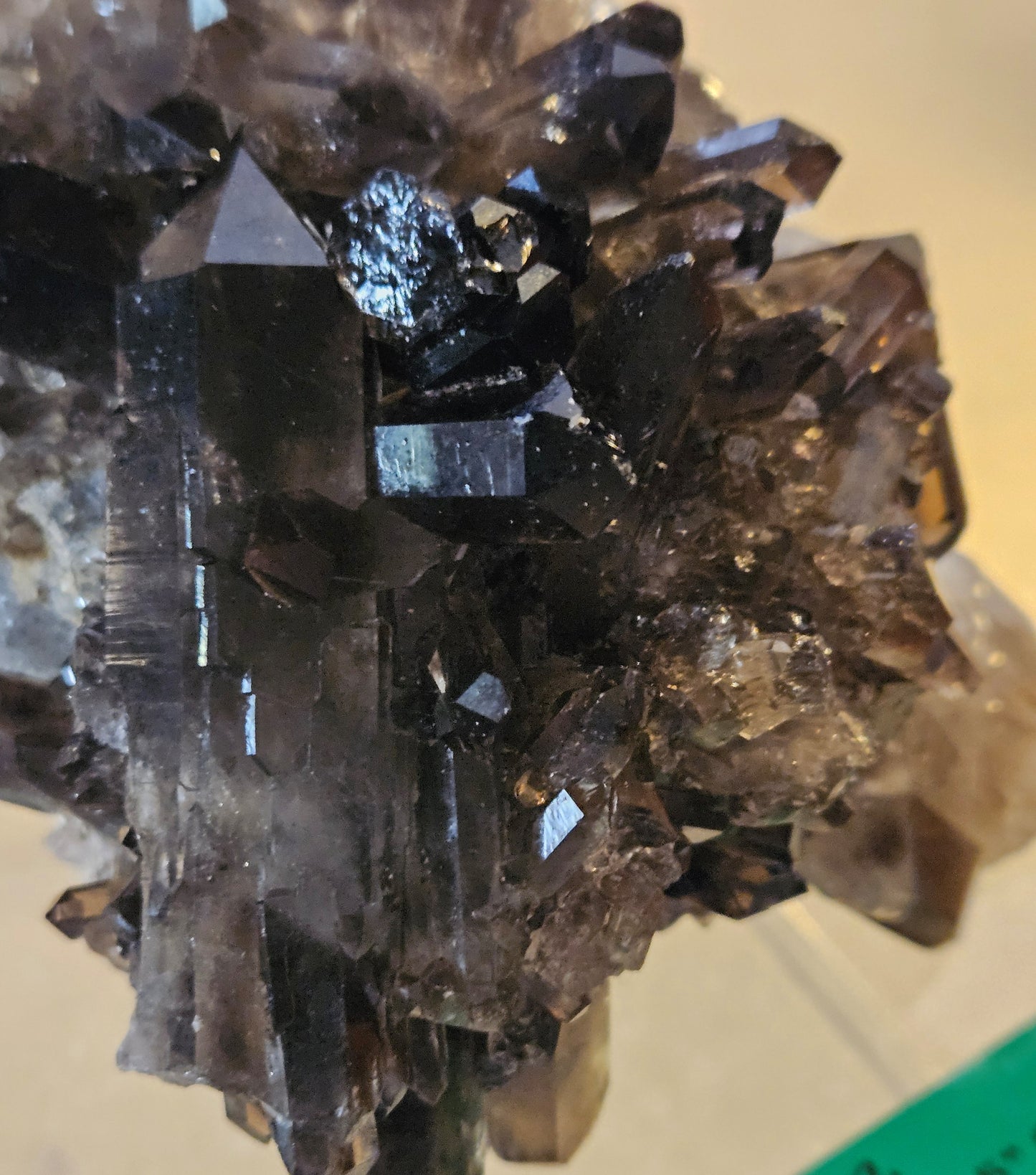 Dark Smoky Quartz Crystal Cluster [Brazil] [2]