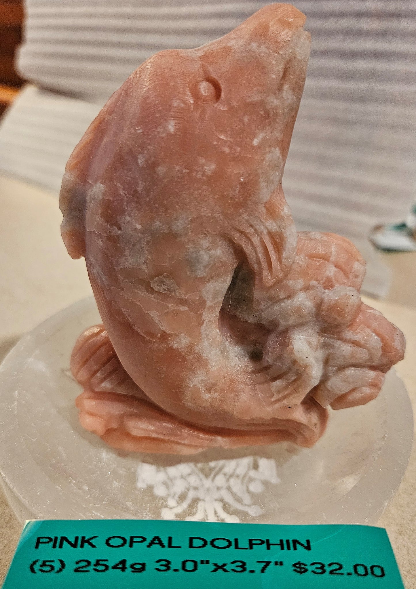 Pink Opal Dolphins (1-5) 5