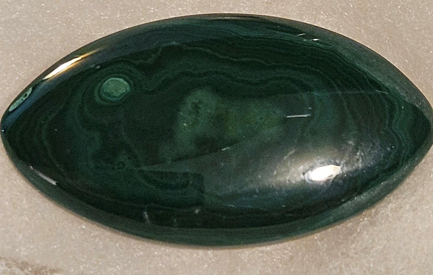 Malachite Cabochon (Congo)