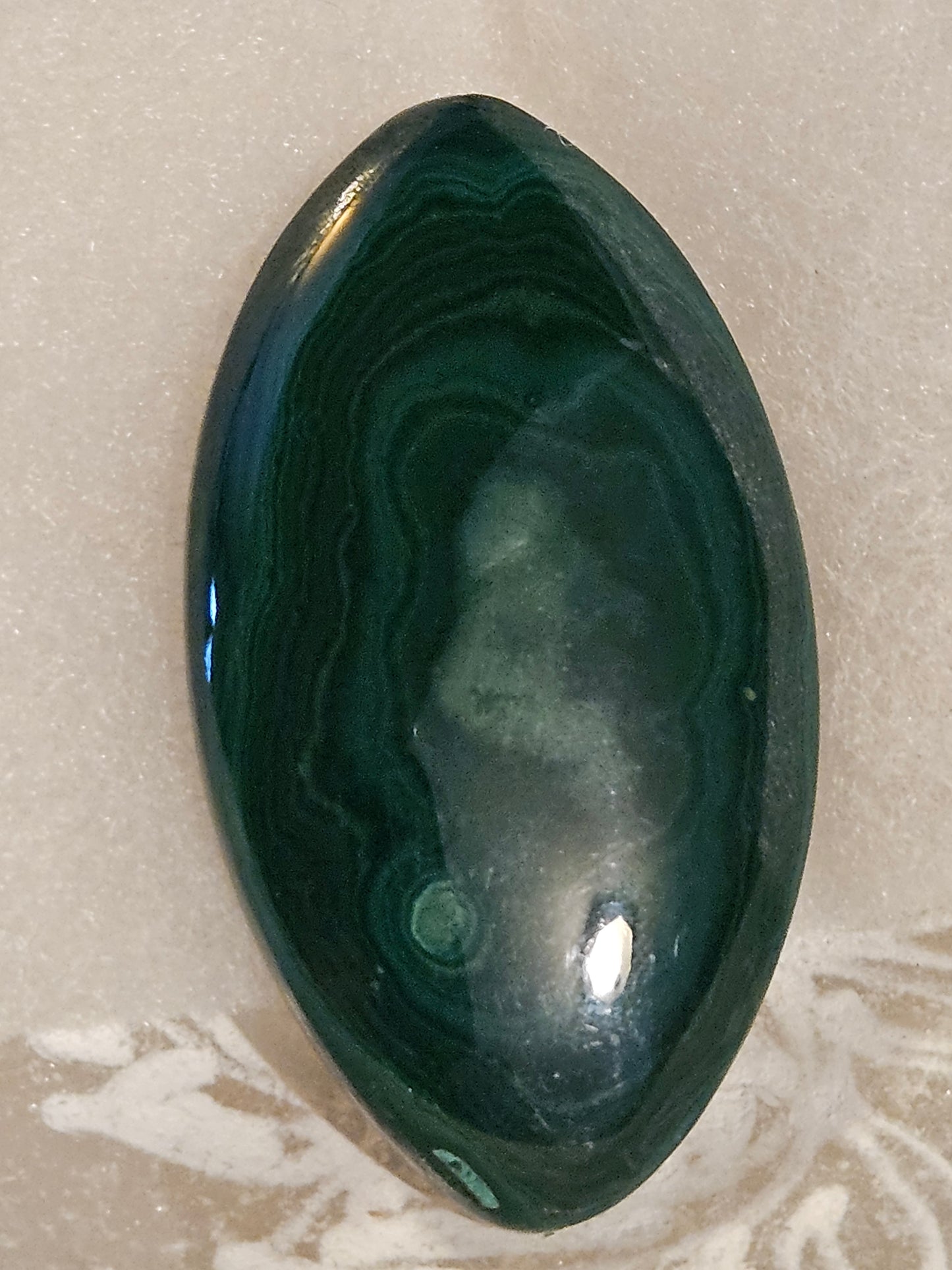 Malachite Cabochon (Congo)