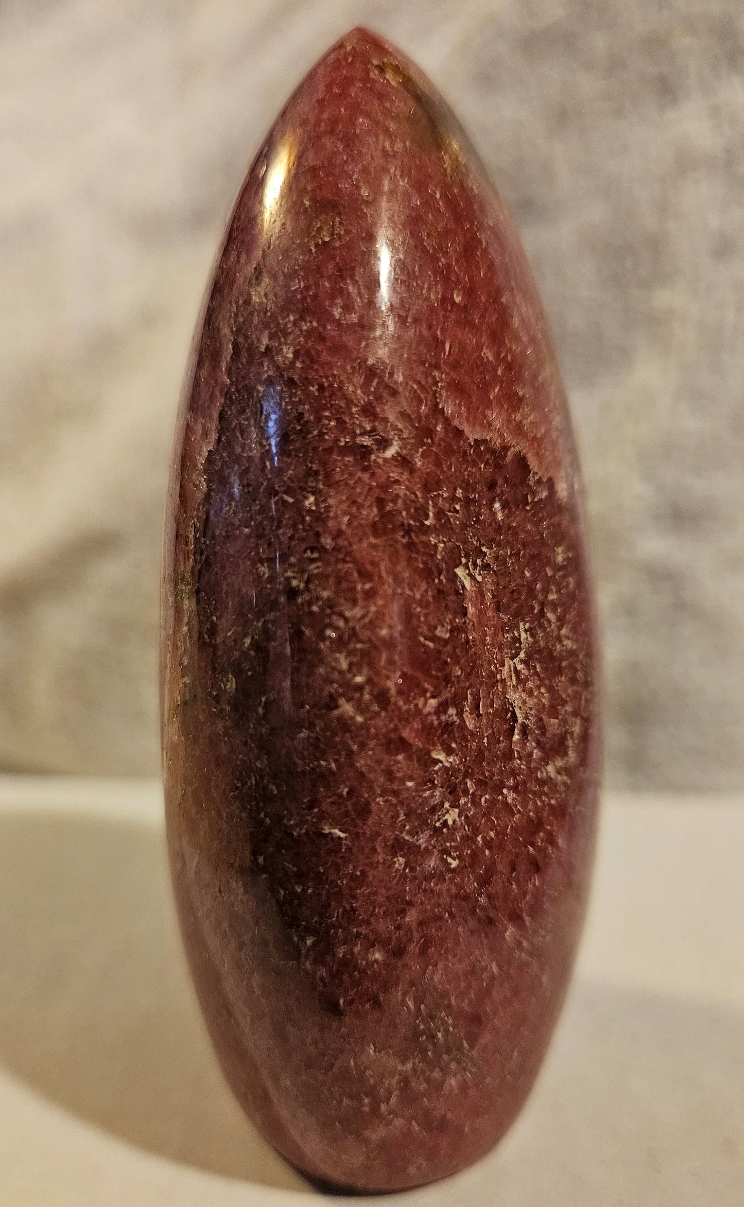 Rhodonite w/Manganese Oxide (standing FF) Madagascar [2]