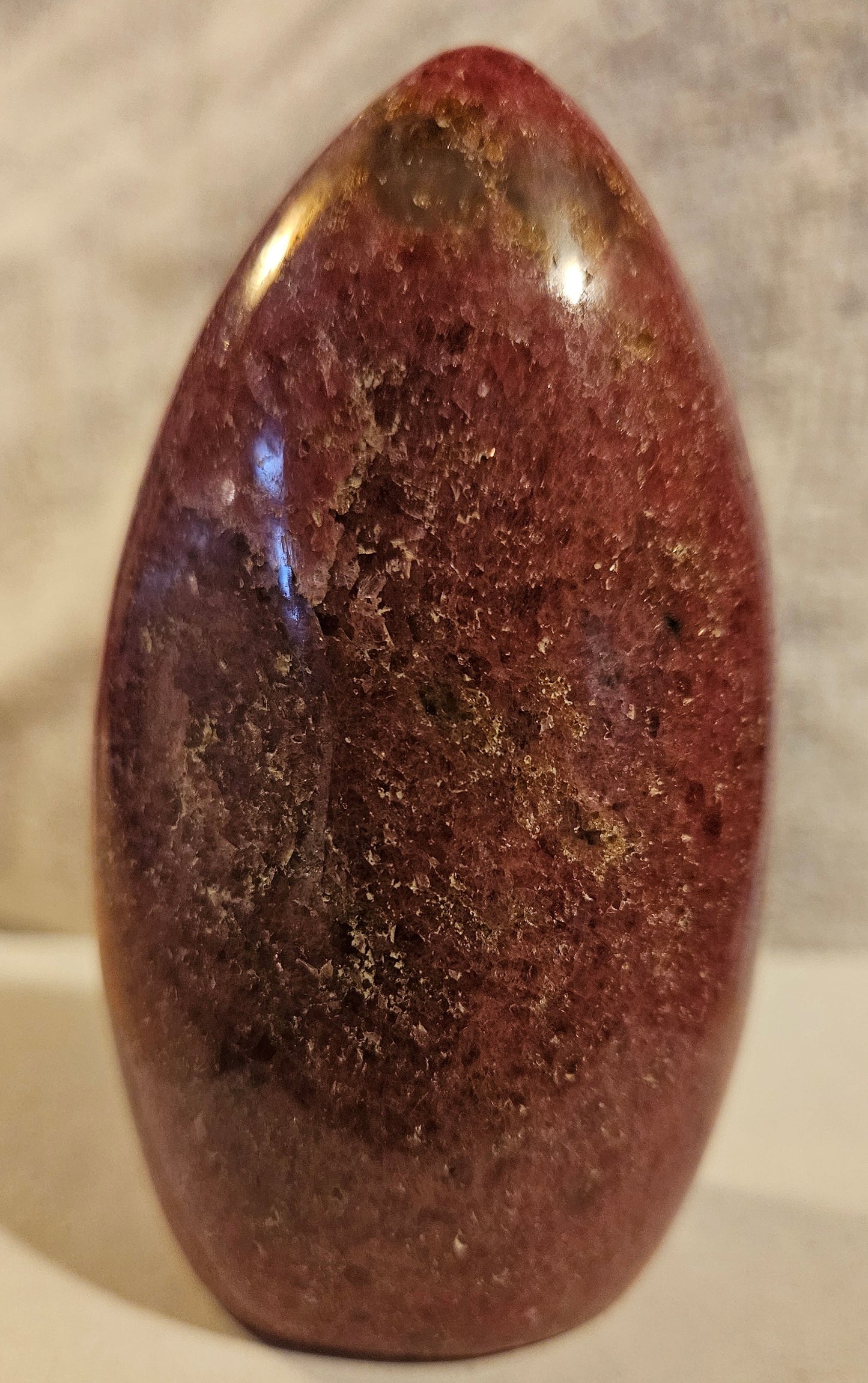 Rhodonite w/Manganese Oxide (standing FF) Madagascar [2]