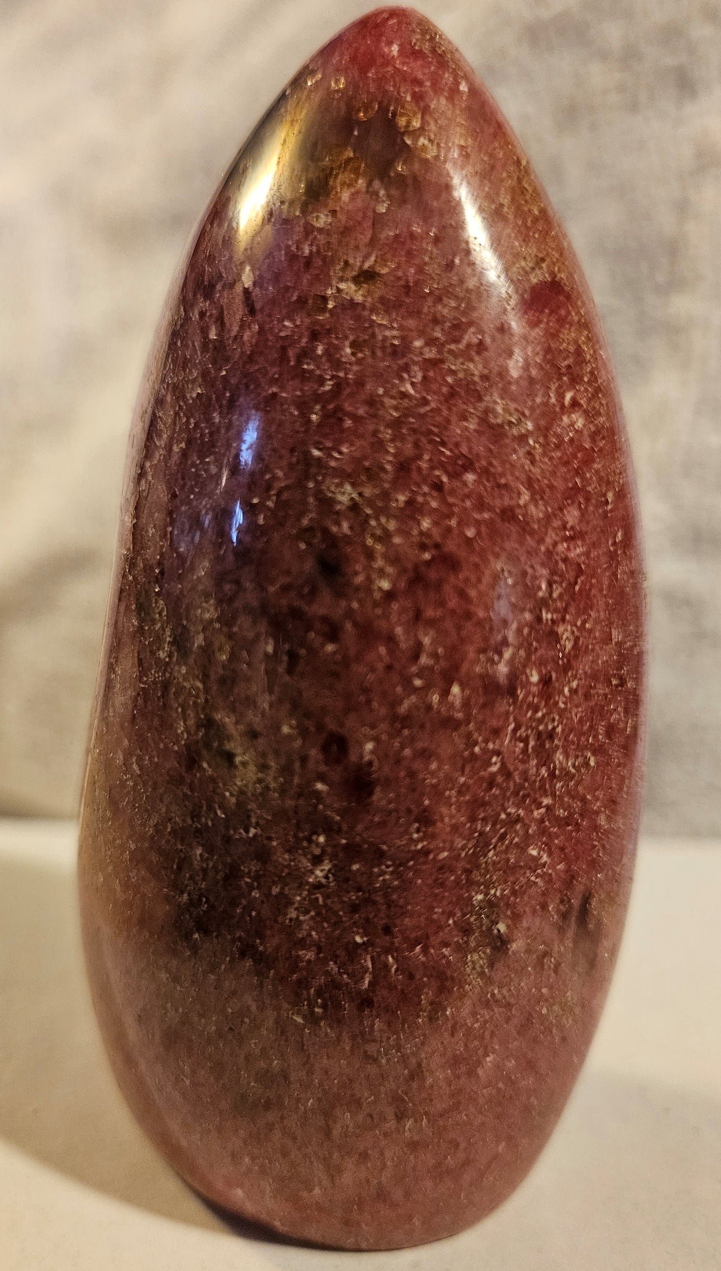 Rhodonite w/Manganese Oxide (standing FF) Madagascar [2]