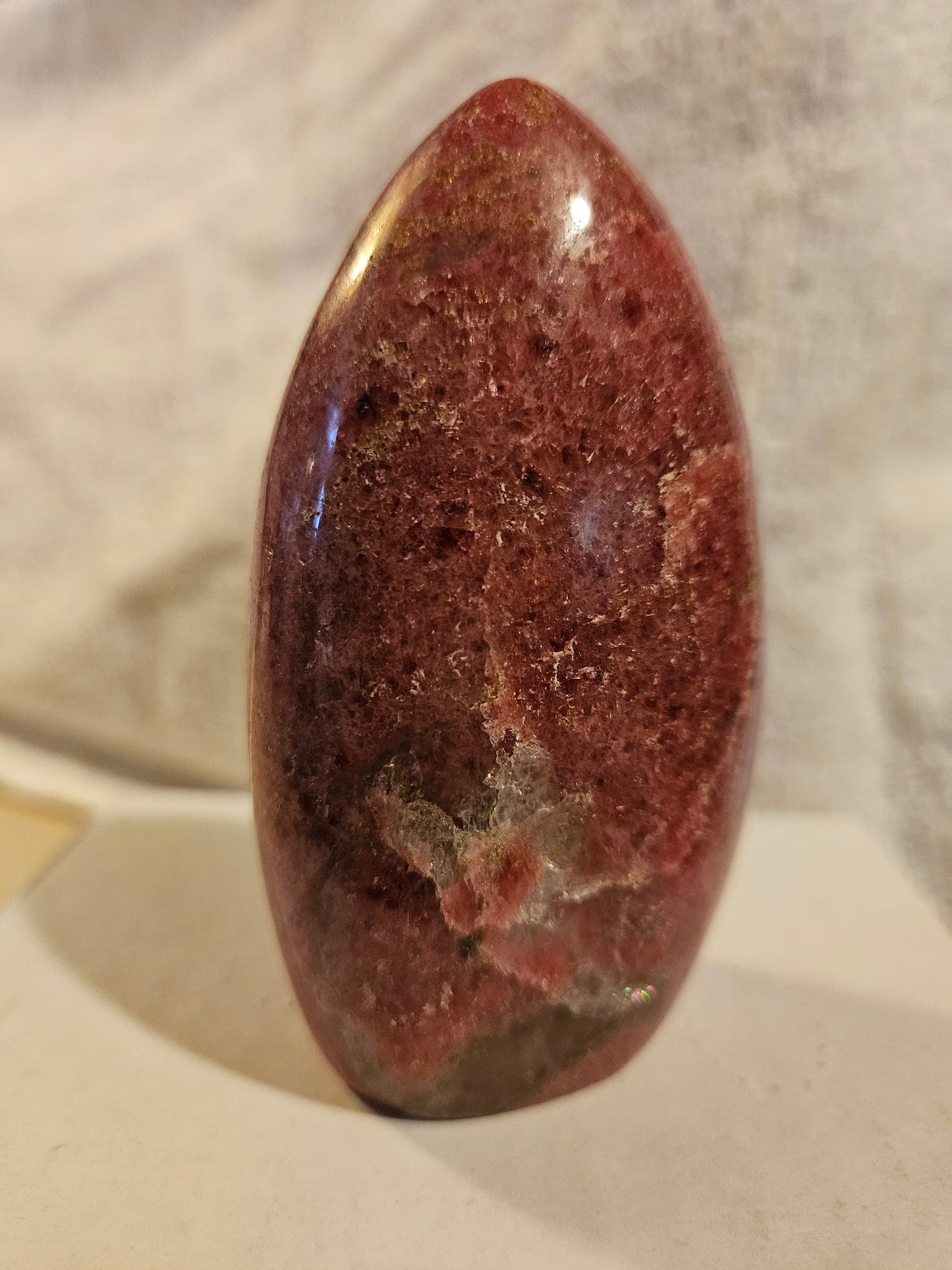 Rhodonite w/Manganese Oxide (standing FF) Madagascar [2]