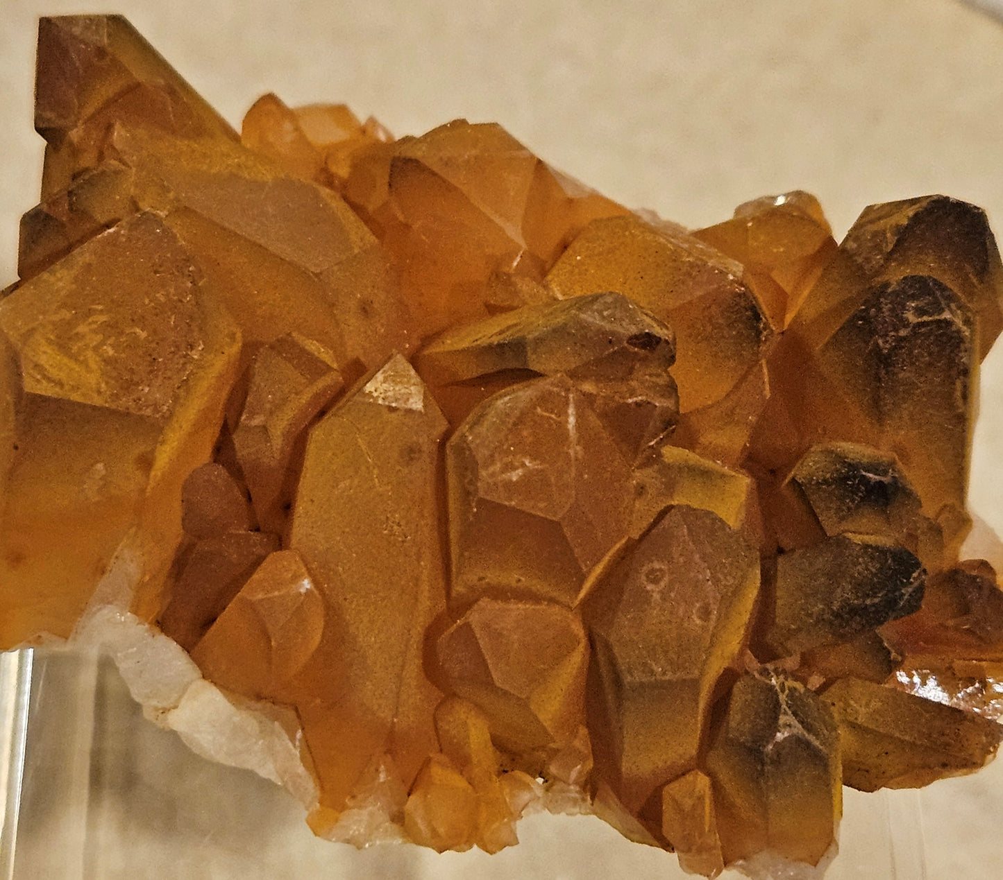 Tangerine (Hematite) Quartz Crystal Cluster (2)