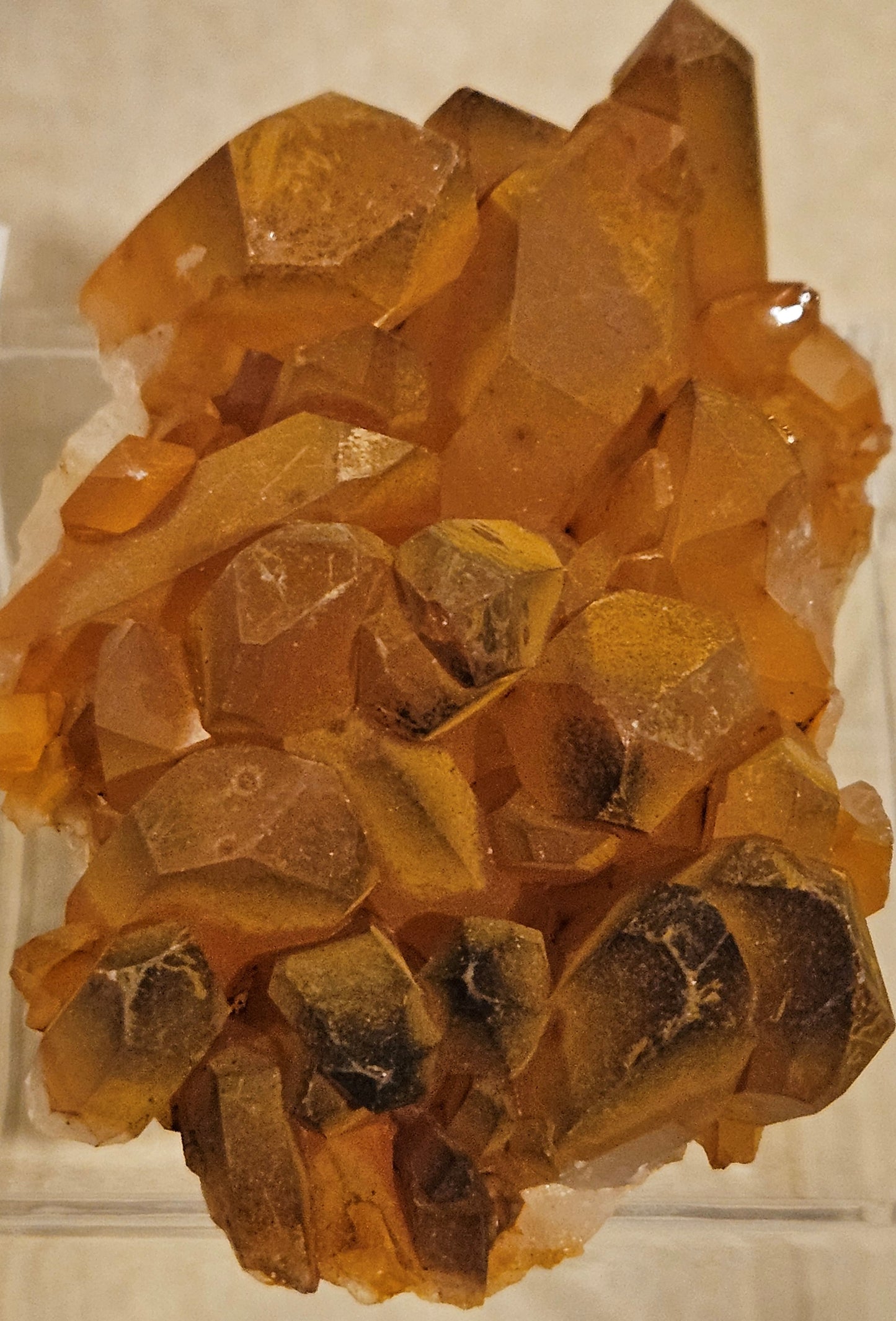 Tangerine (Hematite) Quartz Crystal Cluster (2)