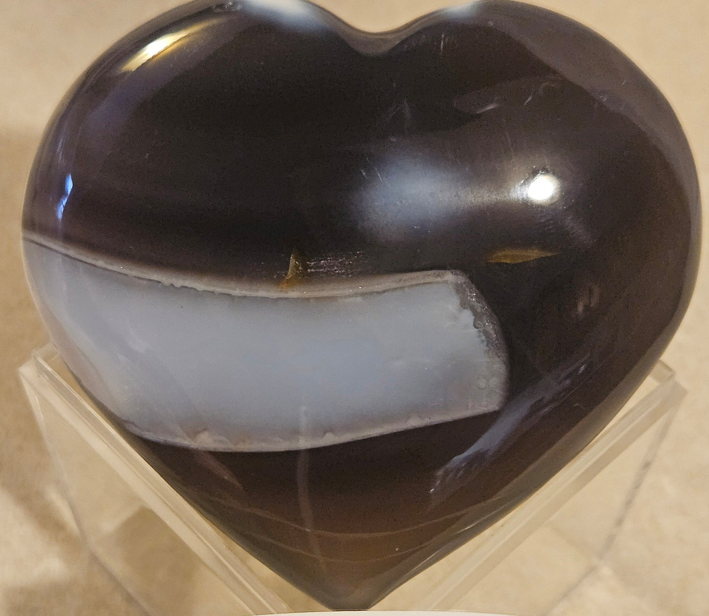 Orca Agate Heart - Madagascar