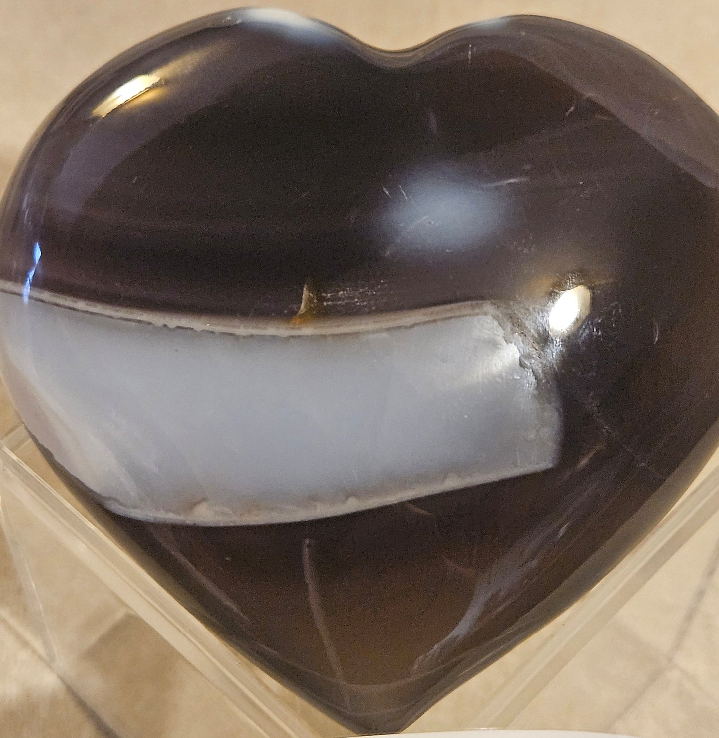 Orca Agate Heart - Madagascar