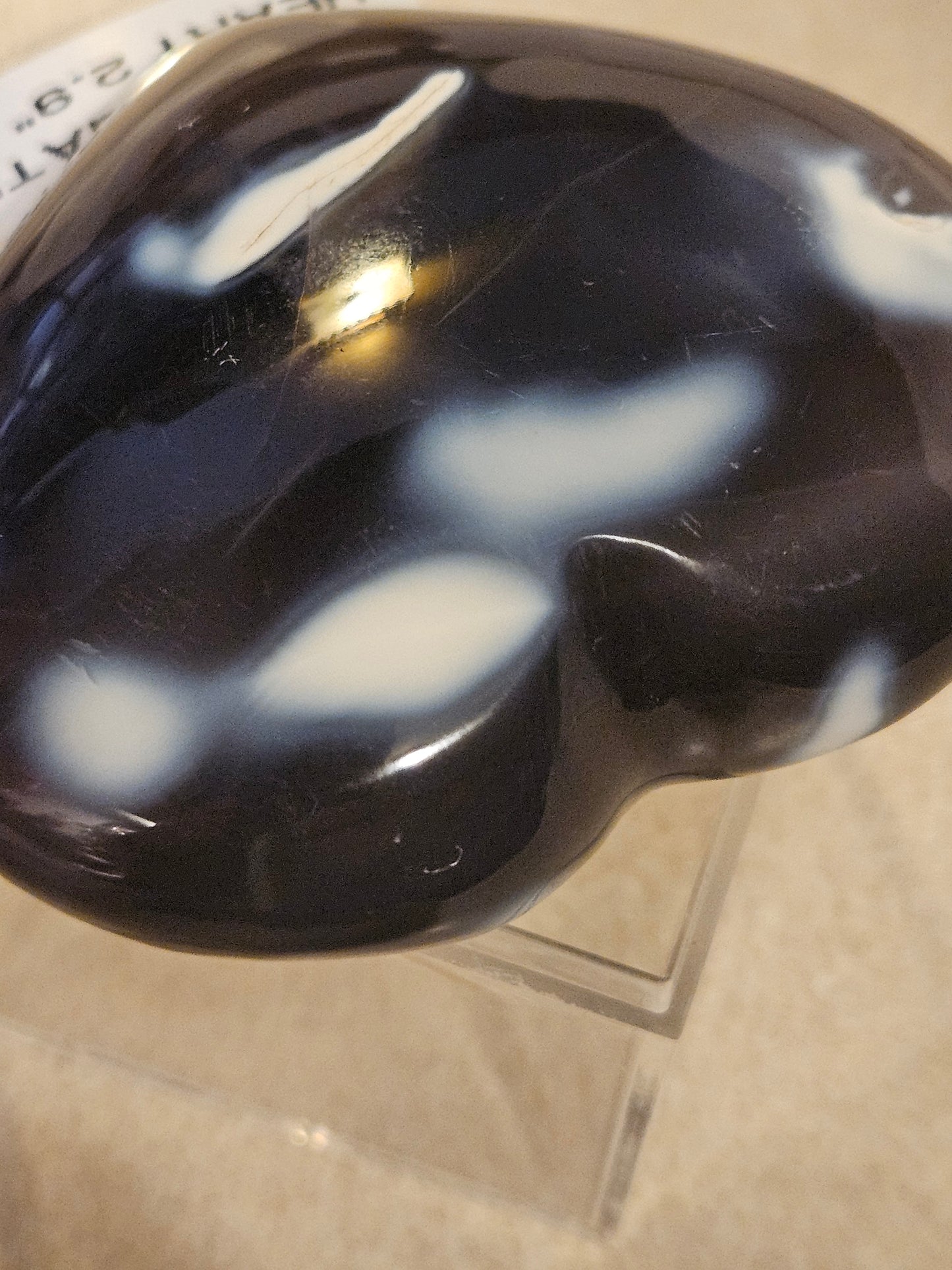 Orca Agate Heart - Madagascar