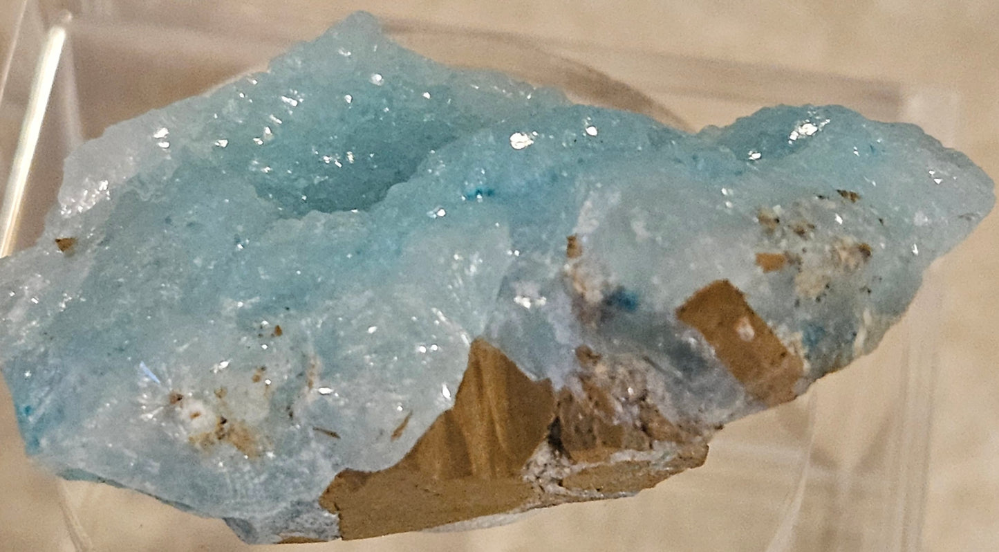 Hemimorphite (Sparkling Sky-Blue)