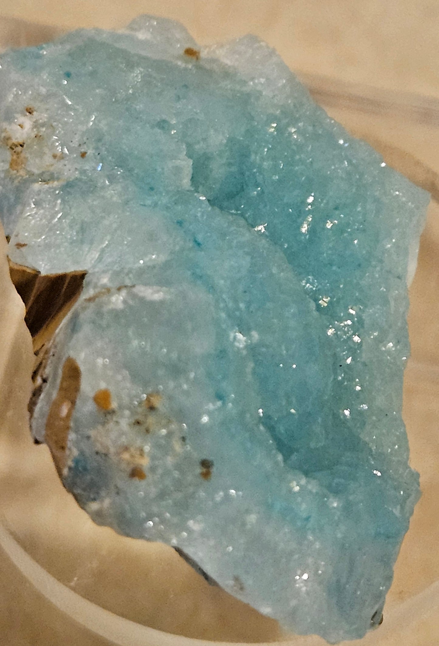 Hemimorphite (Sparkling Sky-Blue)