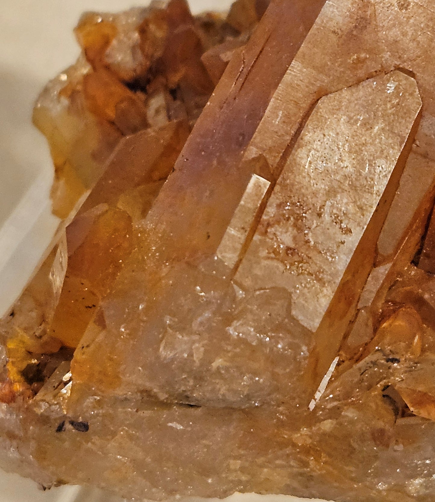 Tangerine (Hematite) Quartz Crystal Cluster (1)