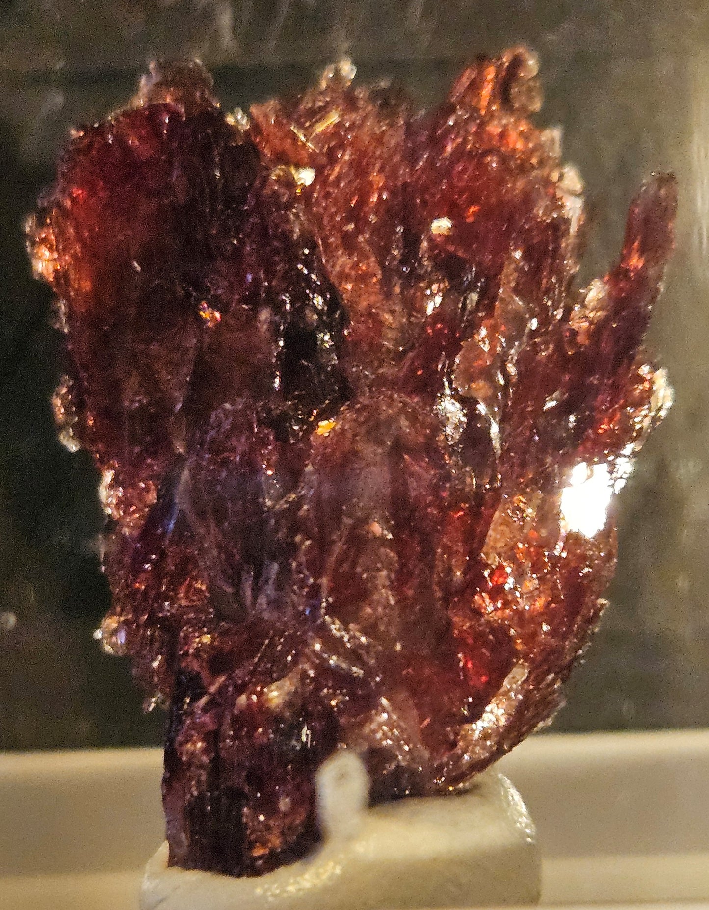 Red Alurgite Crystal Cluster