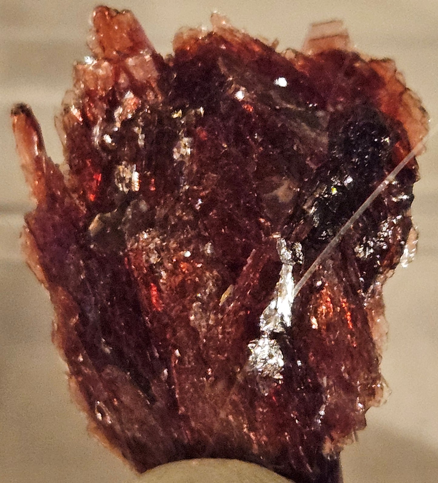 Red Alurgite Crystal Cluster