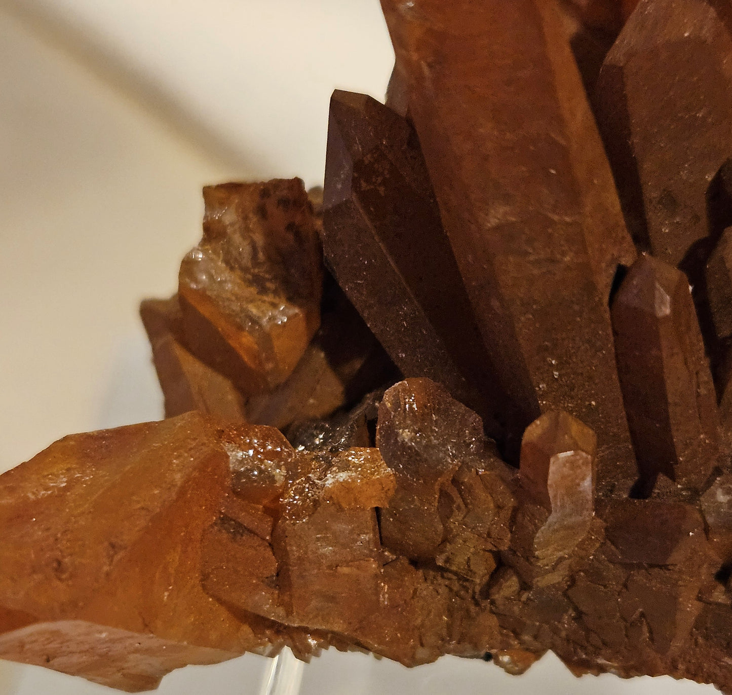 Tangerine (Hematite) Quartz Cluster [#3] Brazil