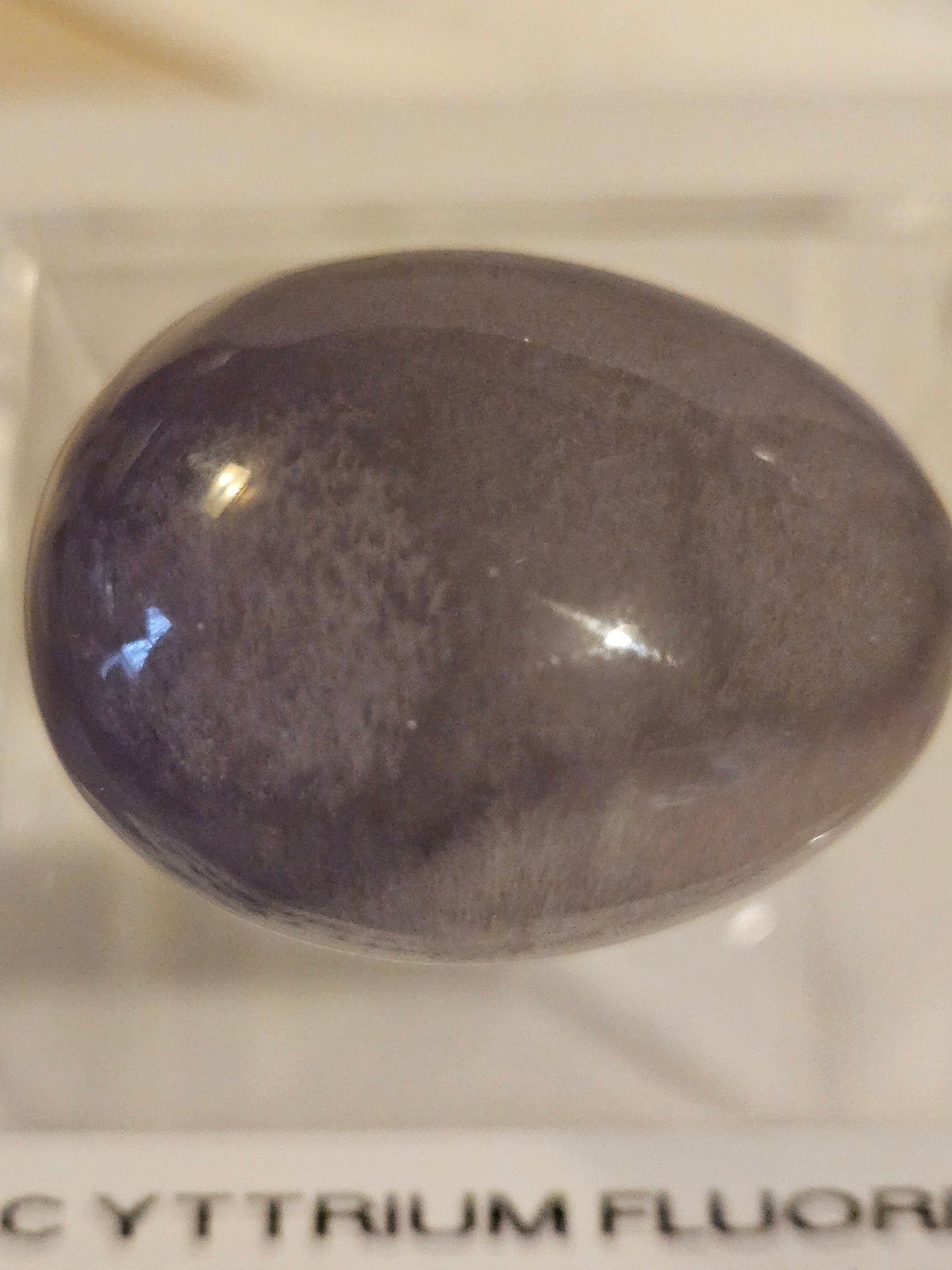 Lilac Yttrium Fluorite Egg (Mexico) [RARE]