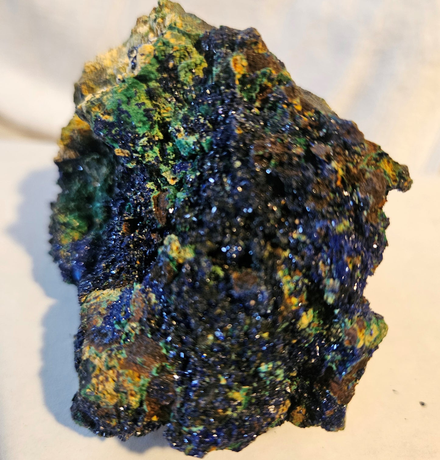 Azurite and Malachite on Dolomite [#3] Morocco