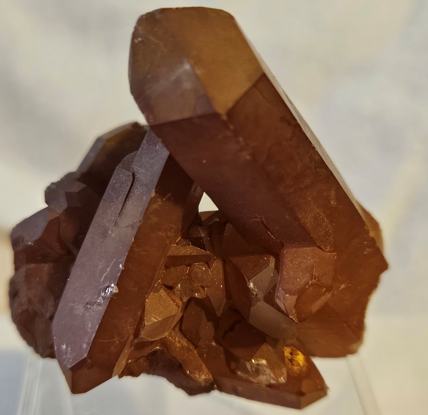 Tangerine (Hematite) Quartz Cluster [#4] Brazil