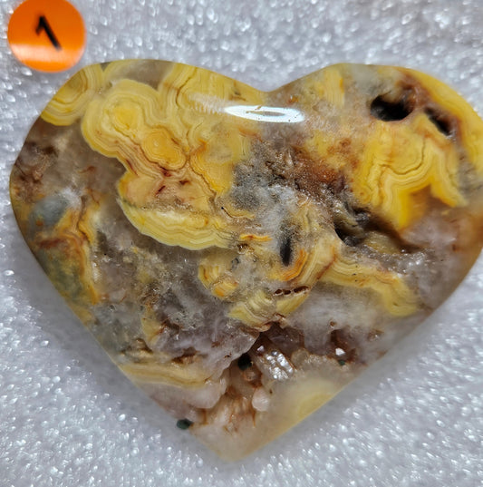 Crazy Lace Agate Hearts