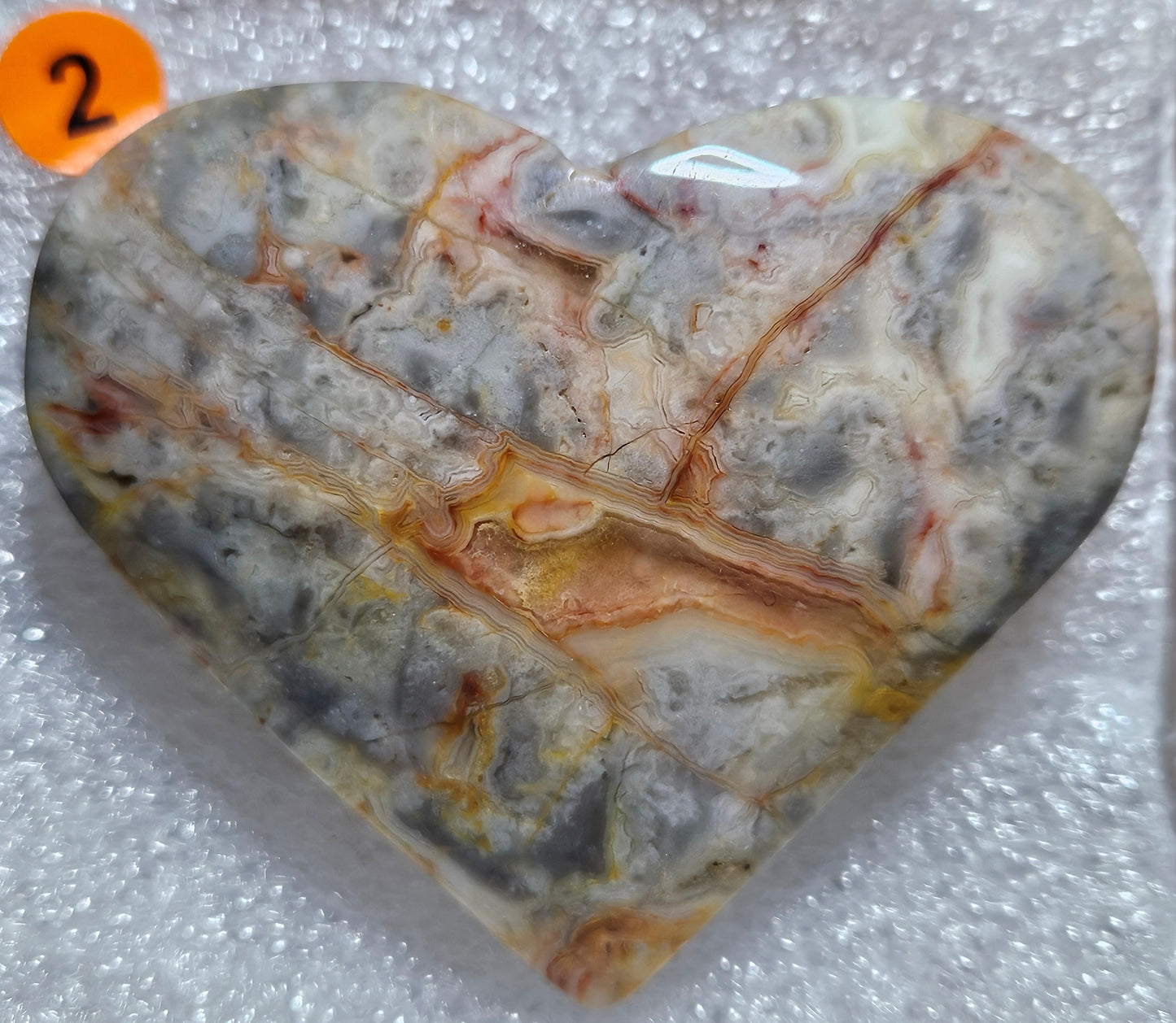 Crazy Lace Agate Hearts