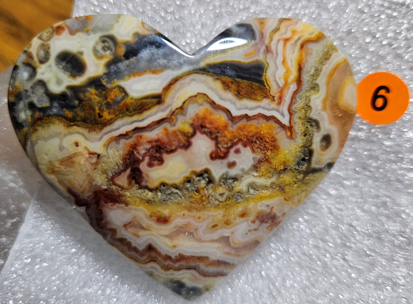 Crazy Lace Agate Hearts