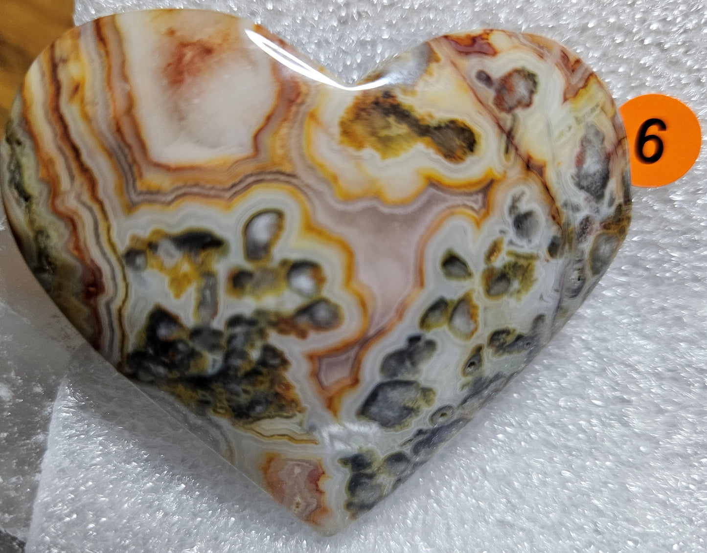 Crazy Lace Agate Hearts