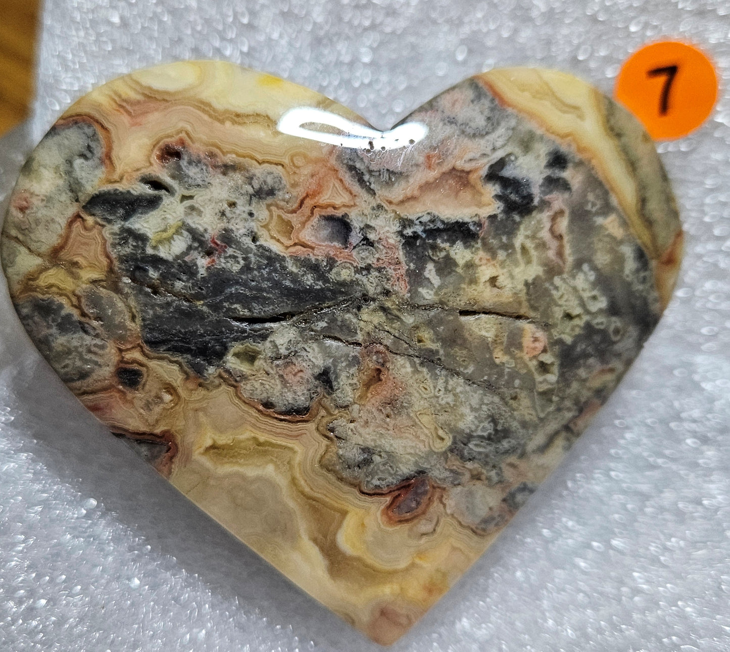 Crazy Lace Agate Hearts