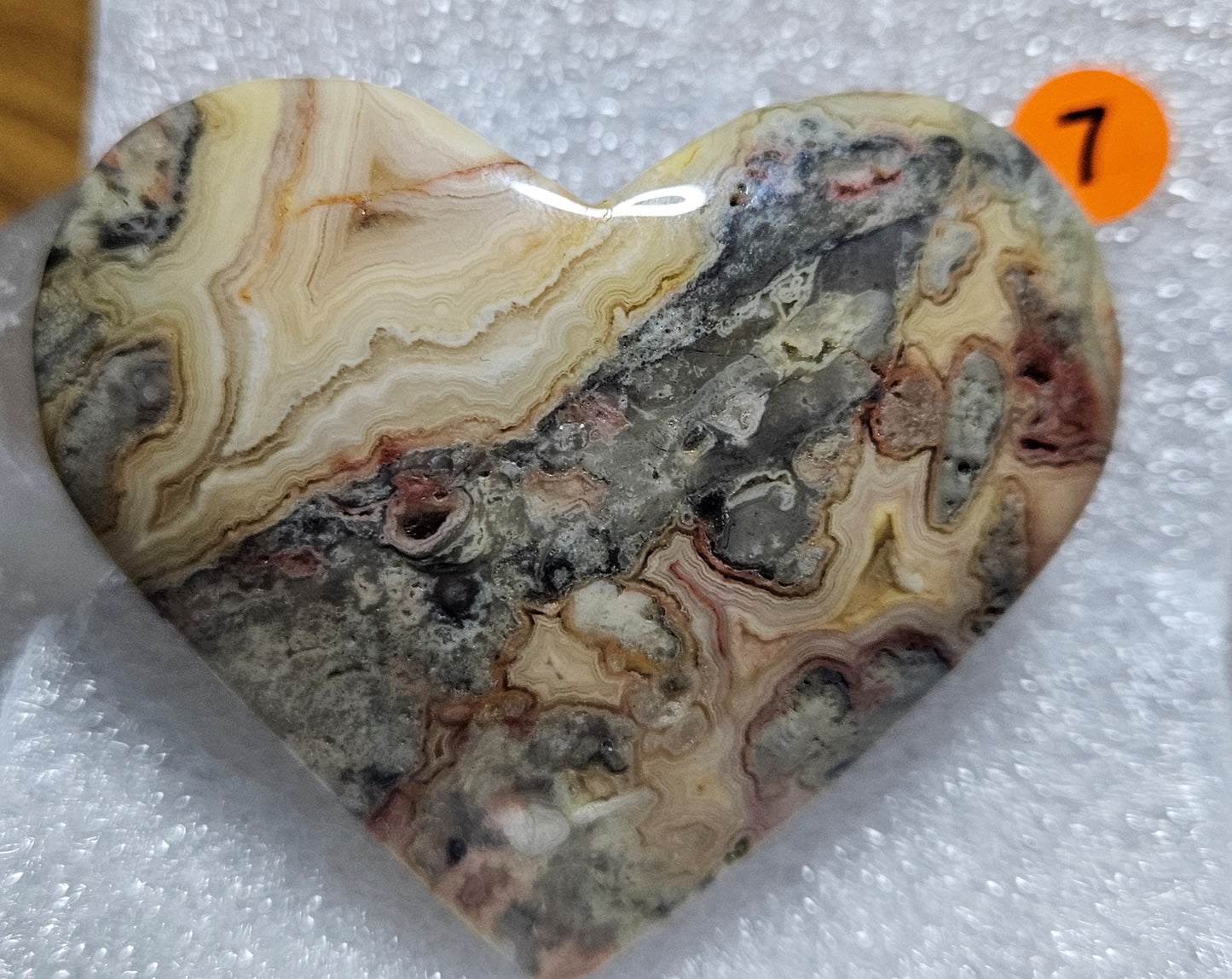 Crazy Lace Agate Hearts